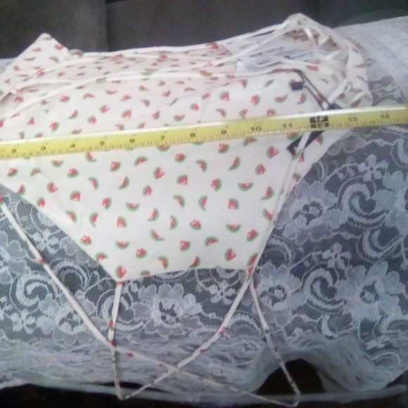 ZARA Watermelon Bandana Crop Top Wrap Knit Top. Strappy. NEW with TAG. SIZE XS. - Picture 4 of 4